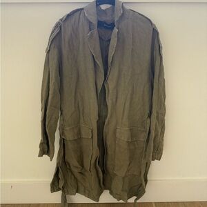 Zara Khaki Military Field Jacket